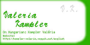valeria kampler business card